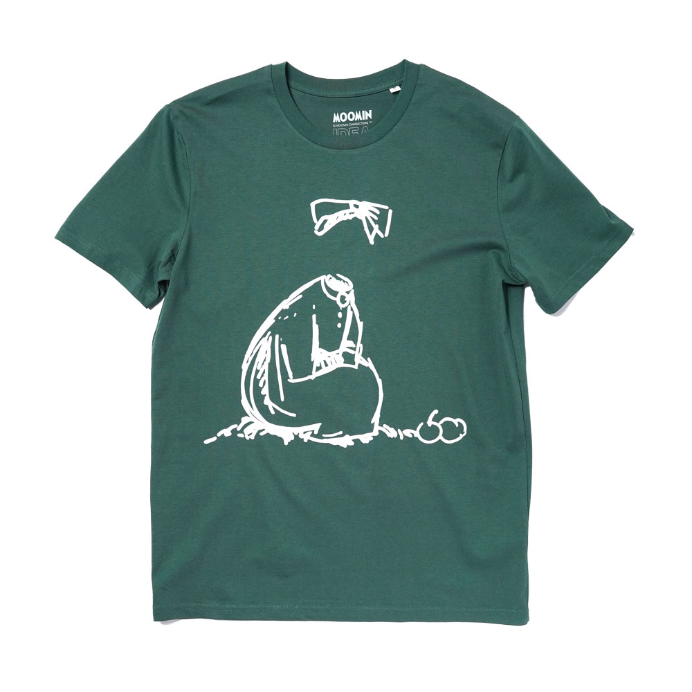 MOOMIN INVISIBLE CHILD T-SHIRT BOTTLE GREEN _