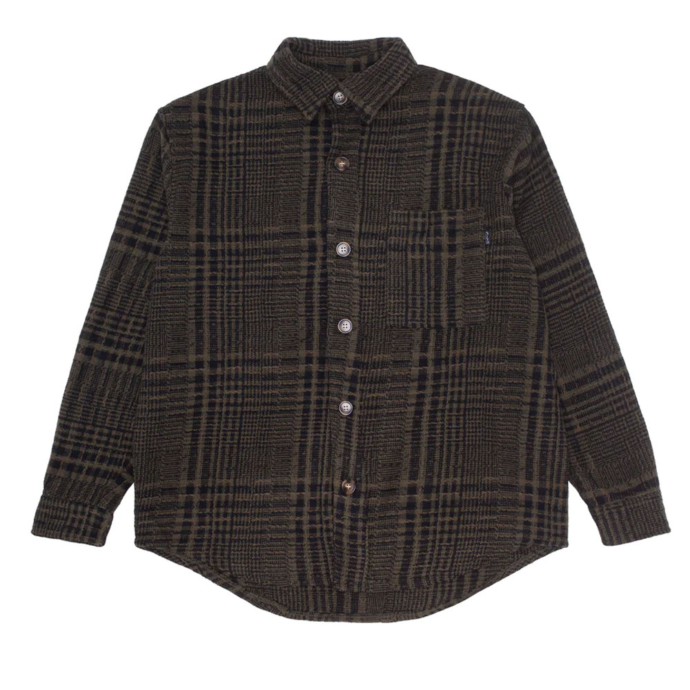 WOOD DUCK OVERSIZED FLANNEL GREEN/BLACK _