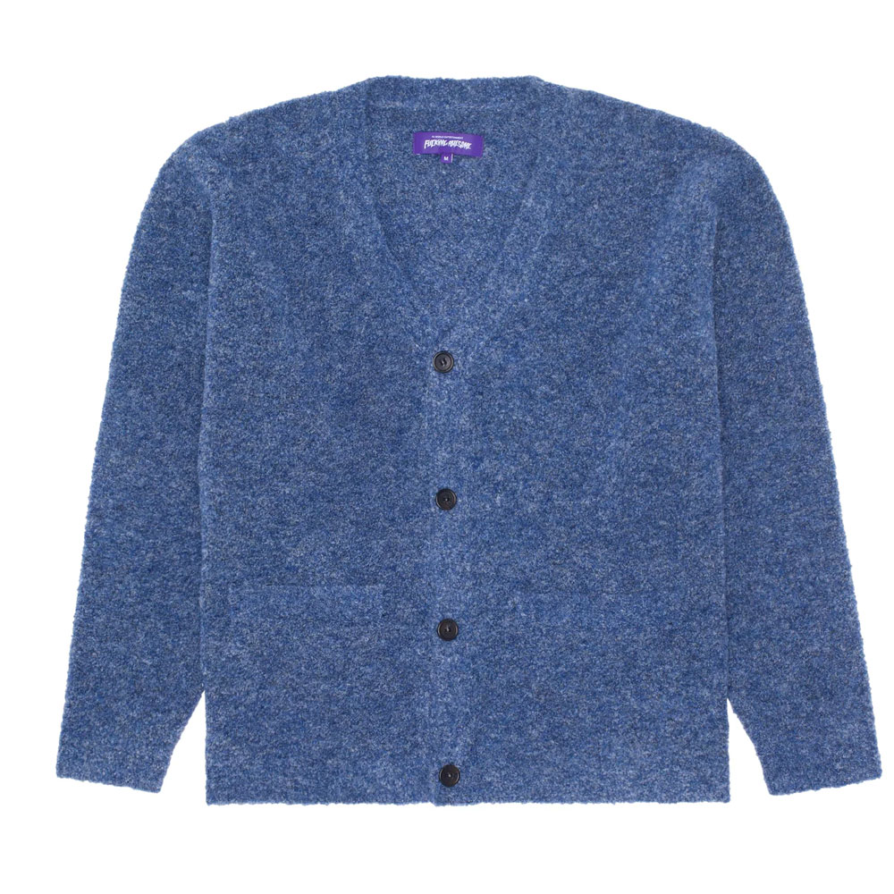 BOUCLE CARDIGAN BLUE _