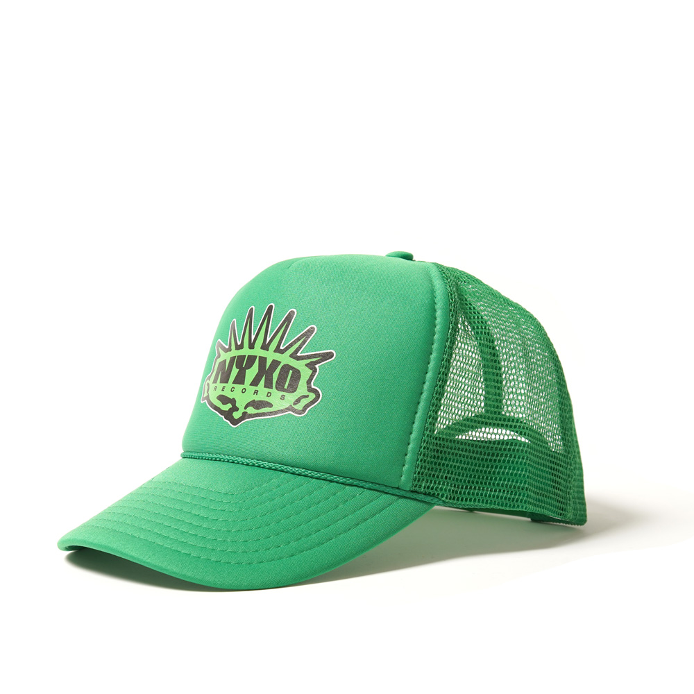 NYXO RECS HEAD LOGO MESH CAP KELLY GREEN_