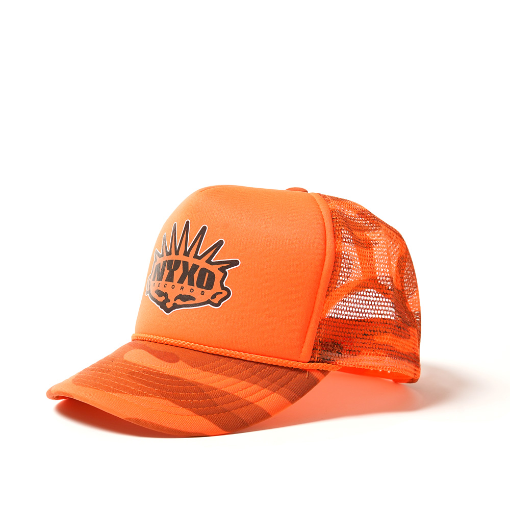 NYXO RECS HEAD LOGO MESH CAP CITRUS CAMMO