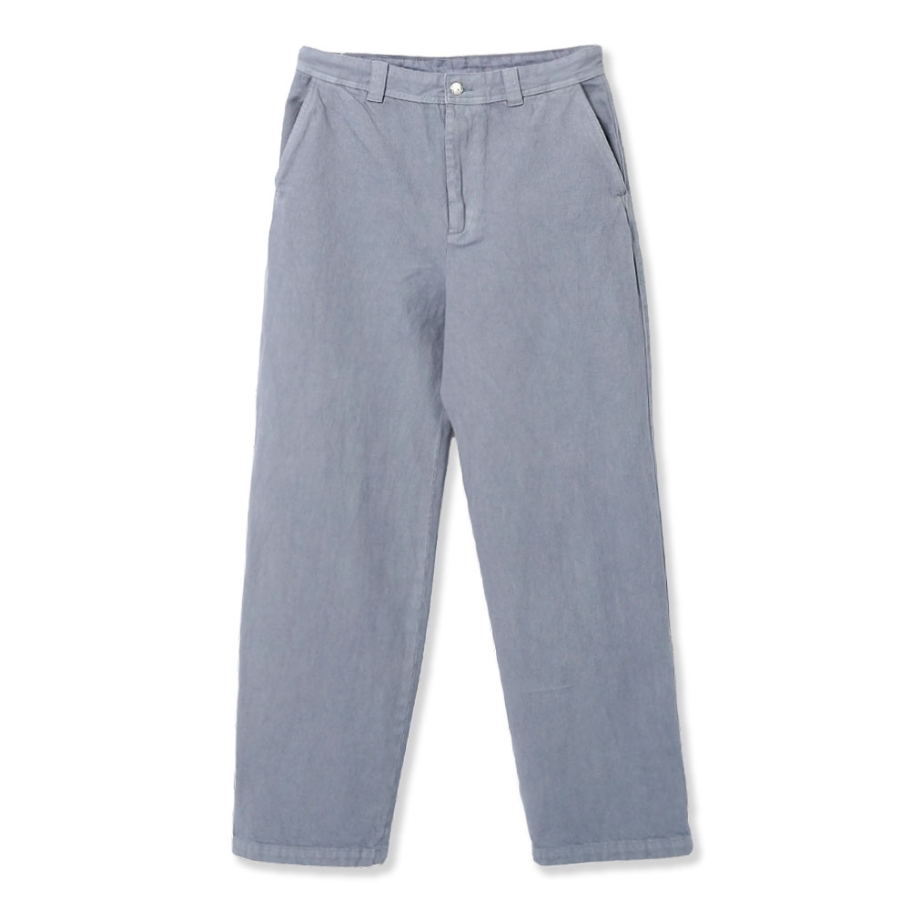 DAN CHINO-DENIM COTTON BIOLOGIQUE TEINTE BLEU GRIS