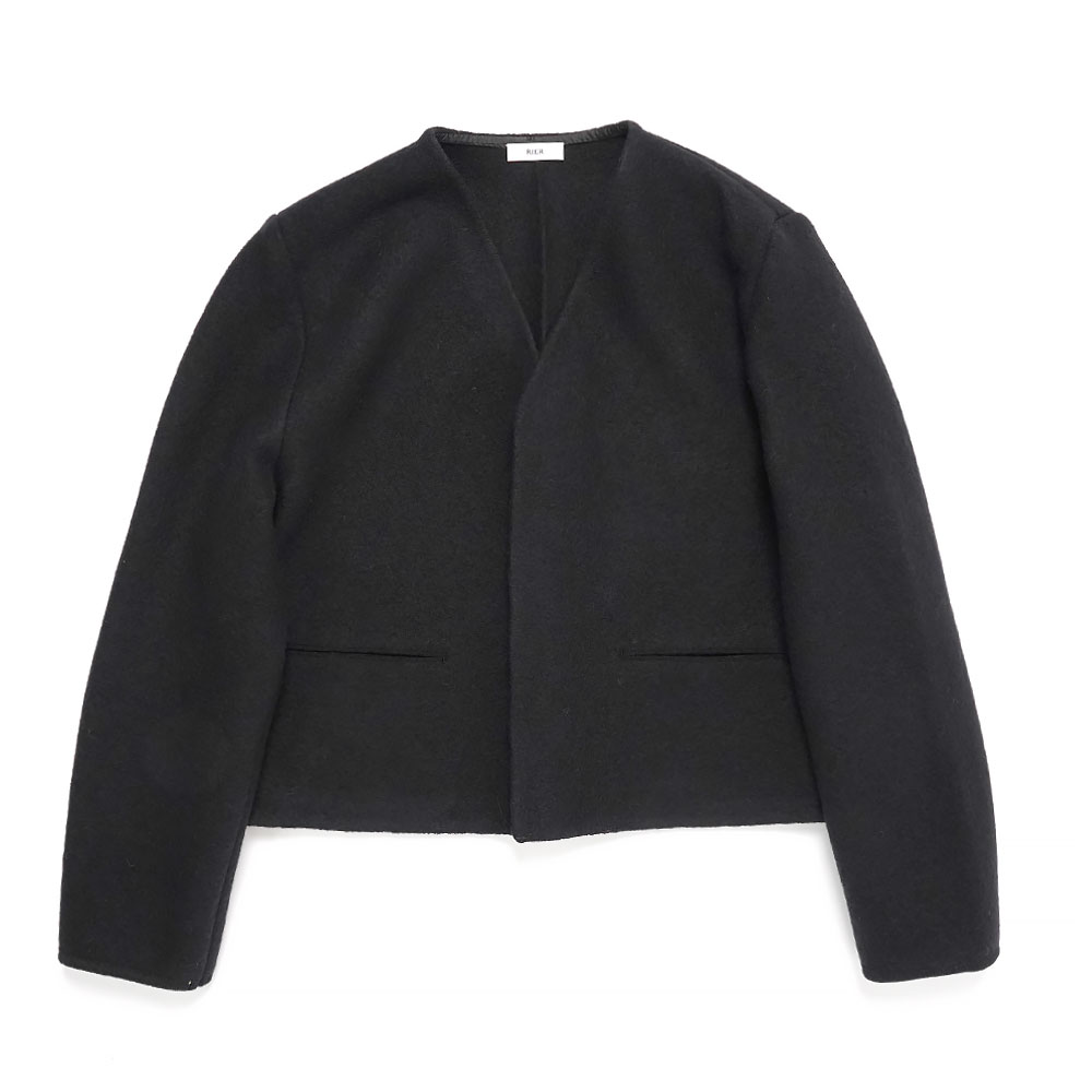 WALKER CARDIGAN CROP BLACK FELTED