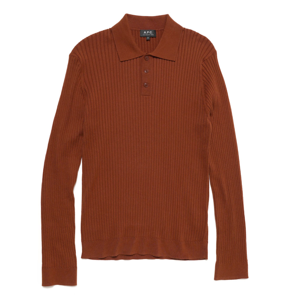 BRAD KINITED POLO WHISKY