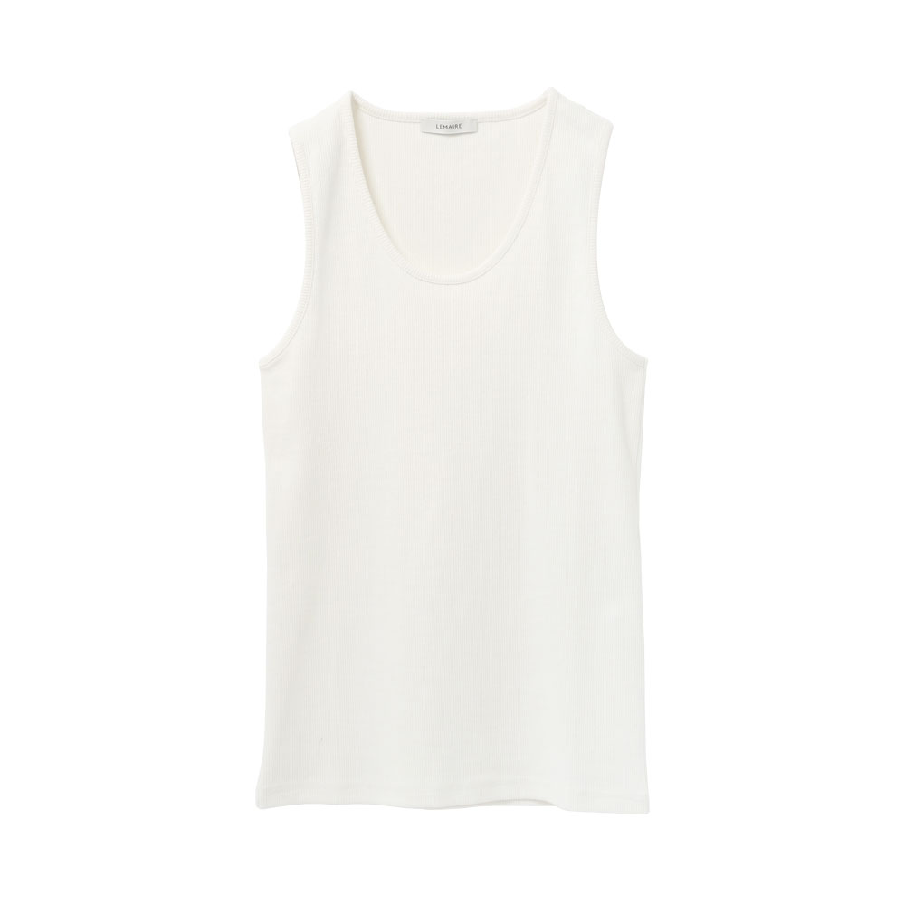 RIB TANK TOP MILK