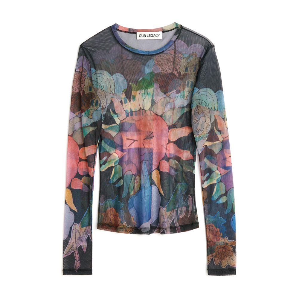 SUPER SLIM LONGSLEEVE SOLAR POWER MARINA PRINT