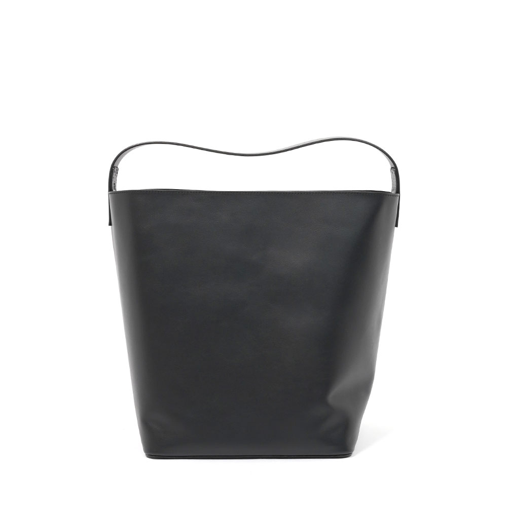 LEATHER TOTE BAG MADE BY AETA BLACK A26SB08AE