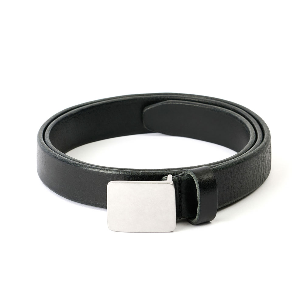 SPEED BELT FLECKING BLACK LEATHER