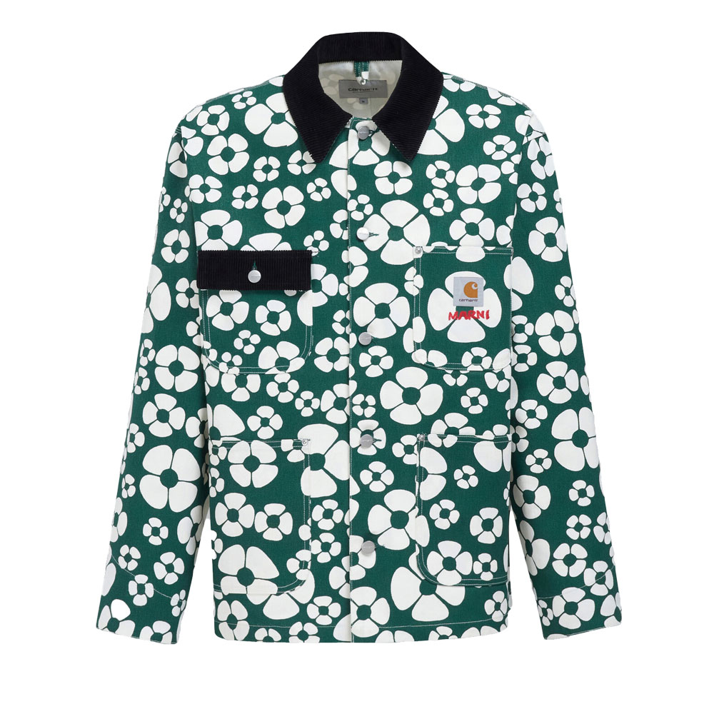 MARNI × CARHARTT WIP LONG SLEEVED FLORAL JACKET GREEN_