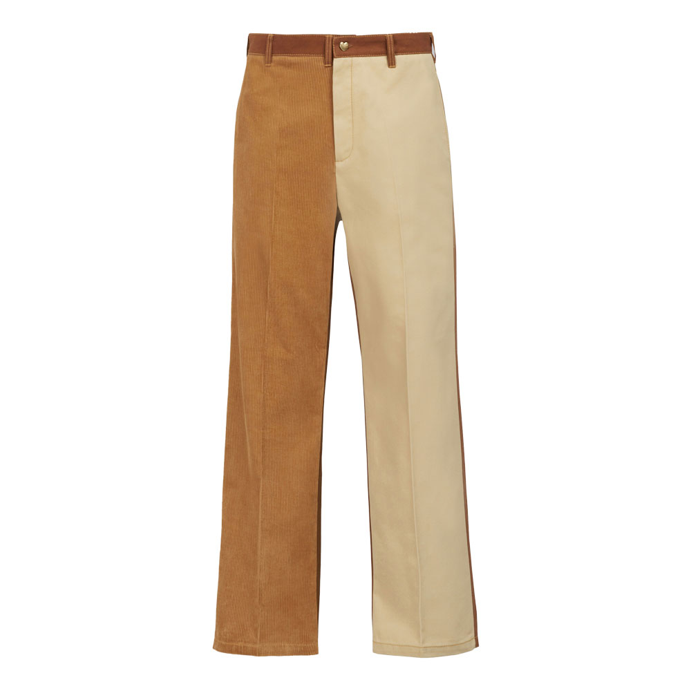 MARNI × CARHARTT WIP COLOR BLOCK TROUSERS BROWN_
