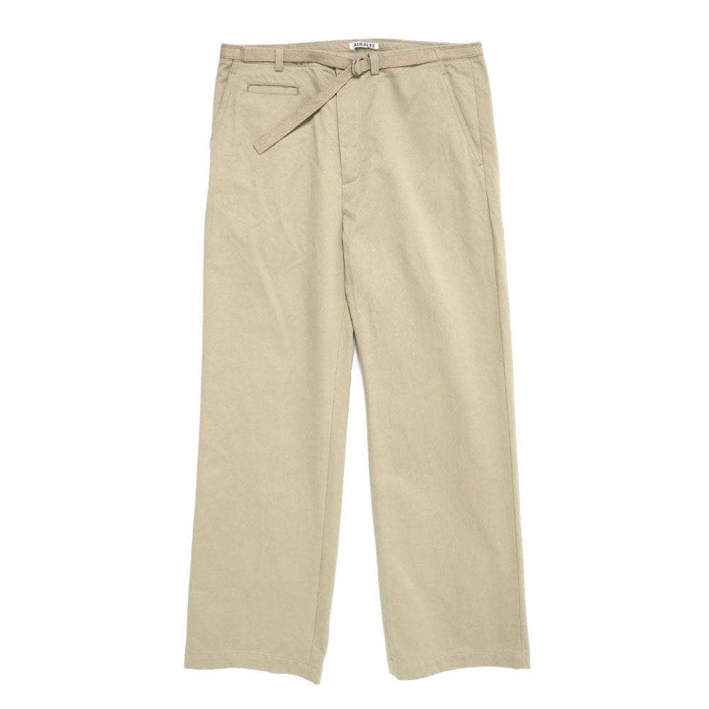 WASHED FINX CHINO BELTED PANTS LIGHT KHAKI A25SP01FC