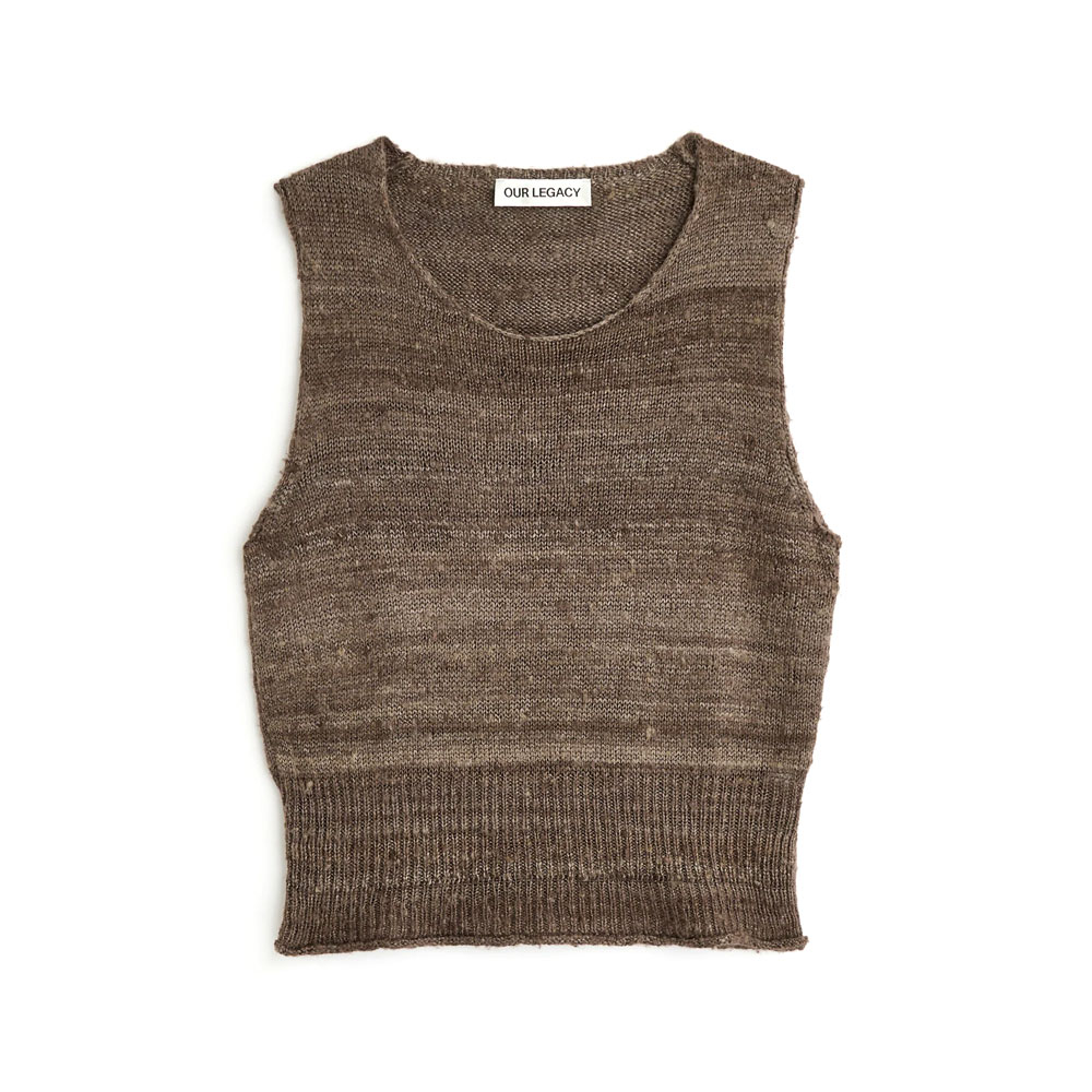 PLEASER TANK WATHERED EARTH HANDSPUN SILK