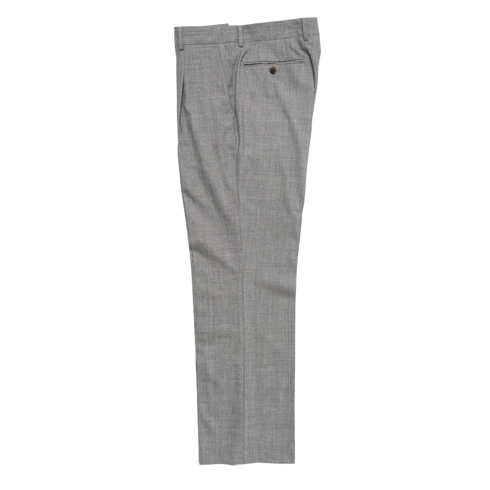 SUPER FINE TROPICAL WOOL SLACKS TOP GRAY