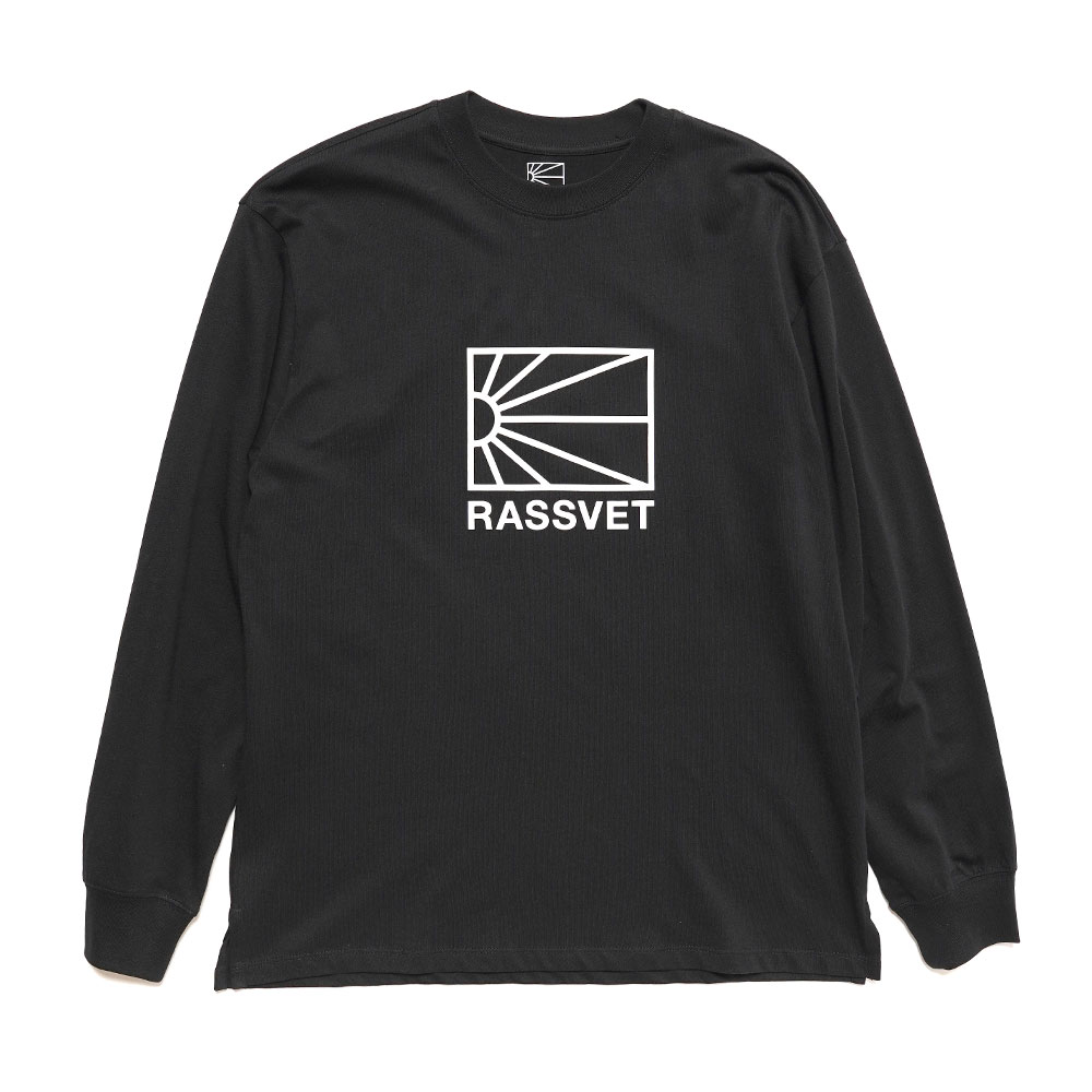 MEN LS LOGO TSHIRT KNIT BLACK