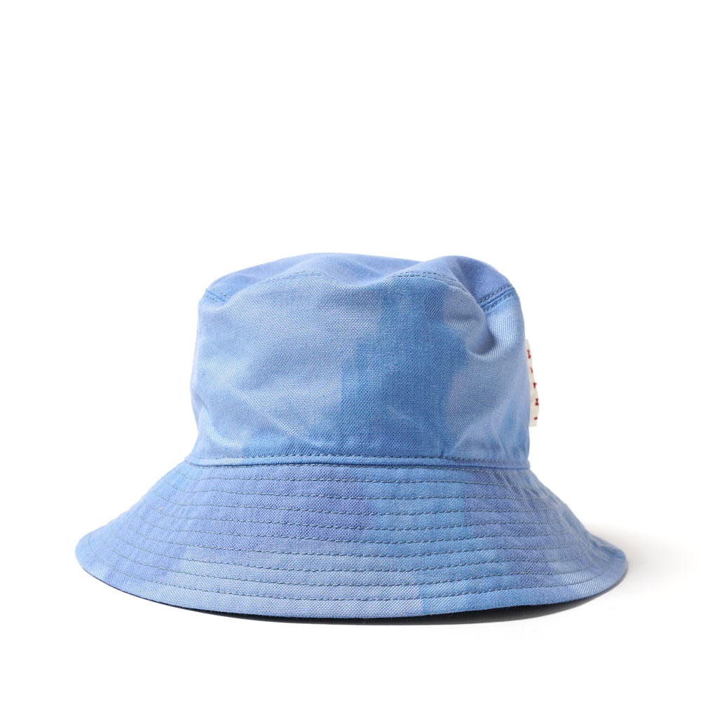 CLOUDS PATTERN CANVAS HAT BLUE