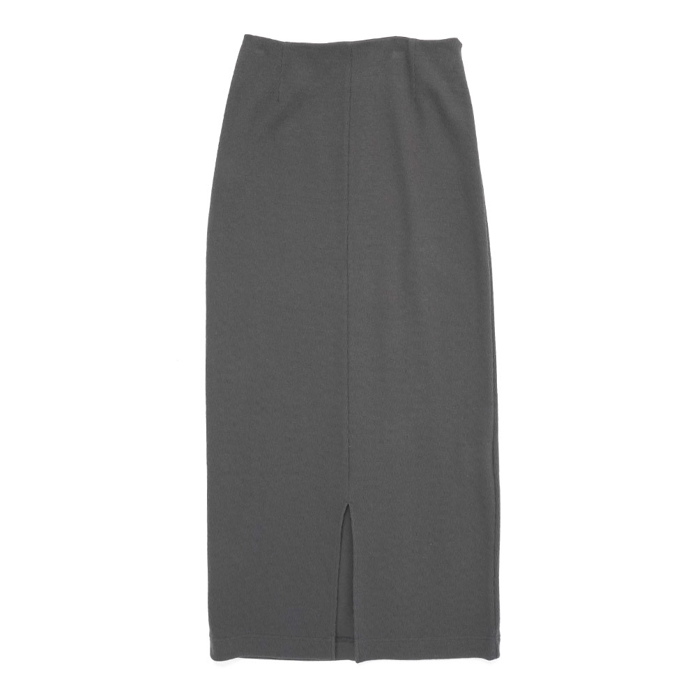 RIB TIGHT SKIRT GRAY