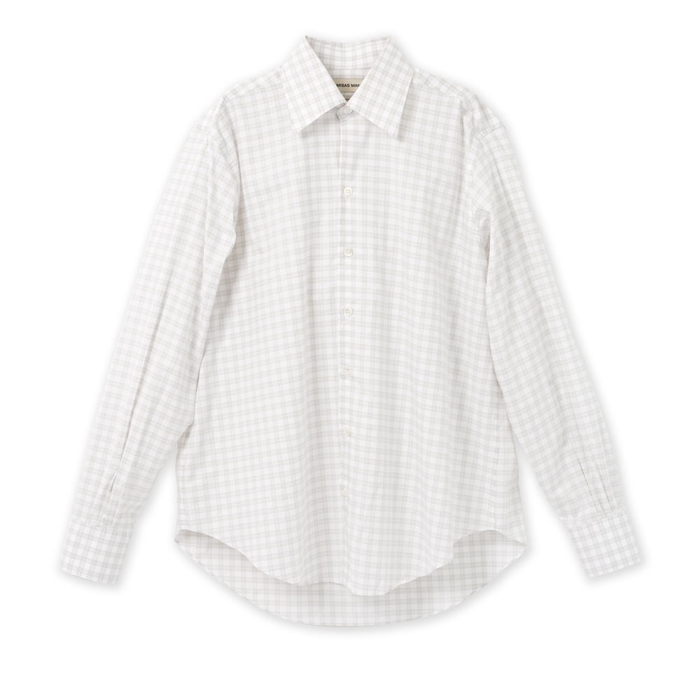 NORMAL SHIRT OFF WHITE GREY CHECKS