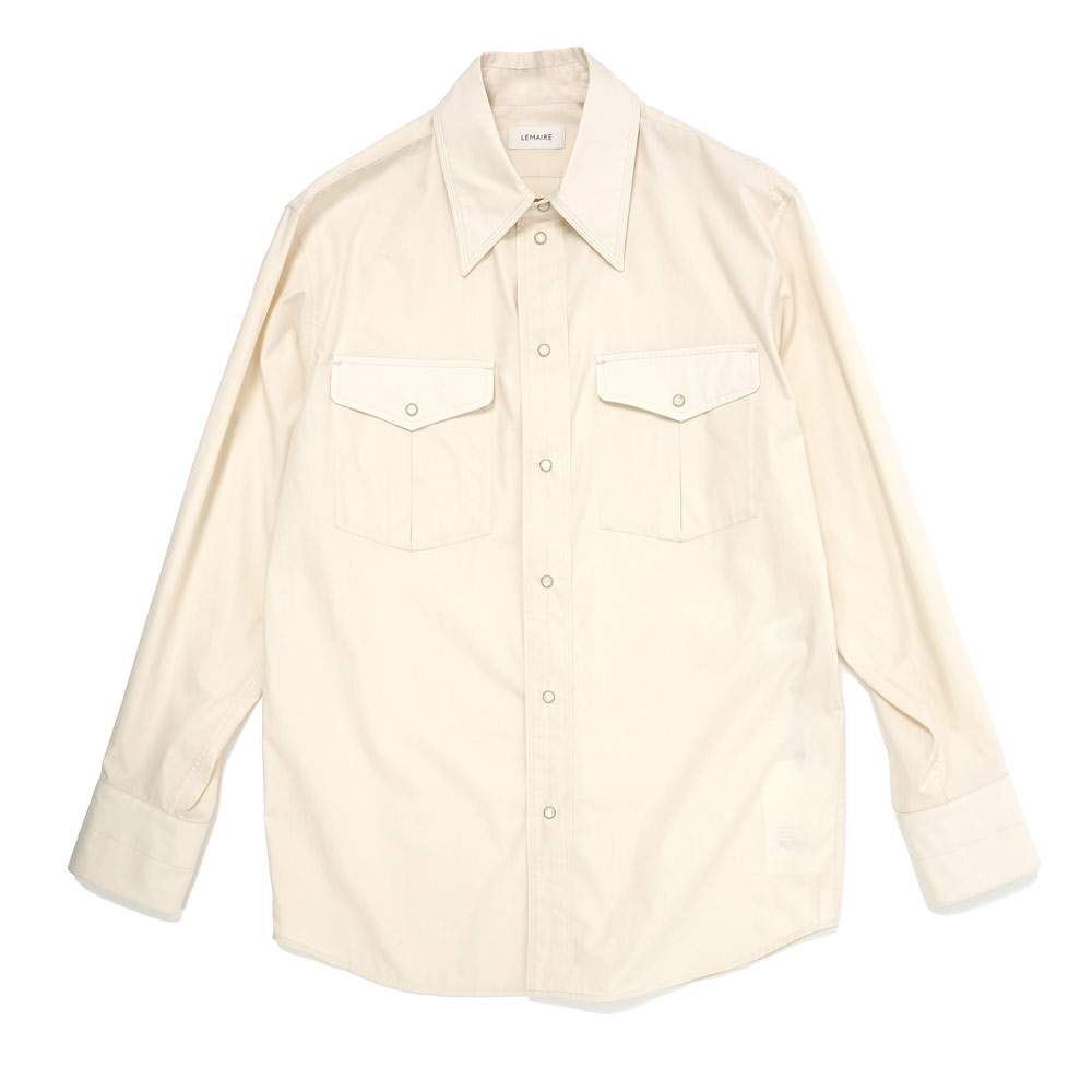 WESTERN SHIRT WITH SNAPS CREAM _