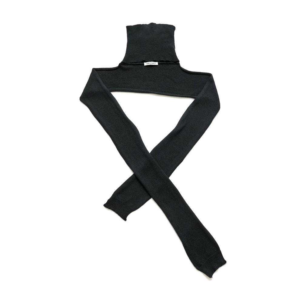 MOCK SCARF BLACK CLOUD COTTON