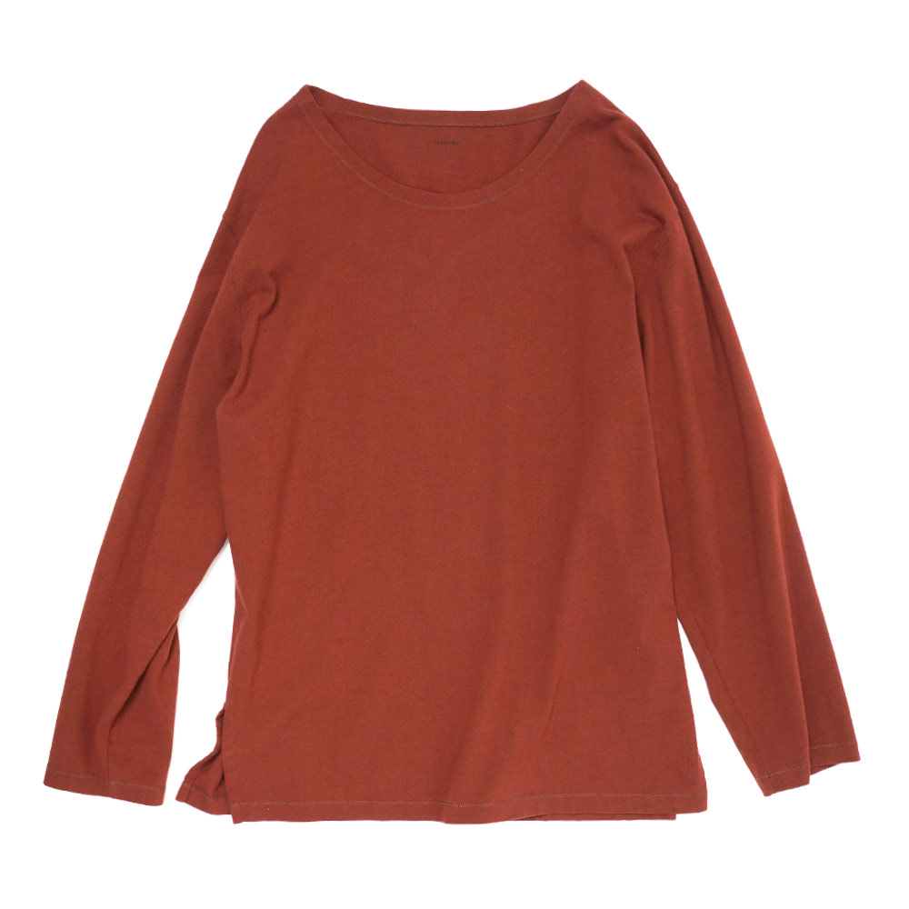 LS WIDE NECK T-SHIRT CHERRY MAHOGANY