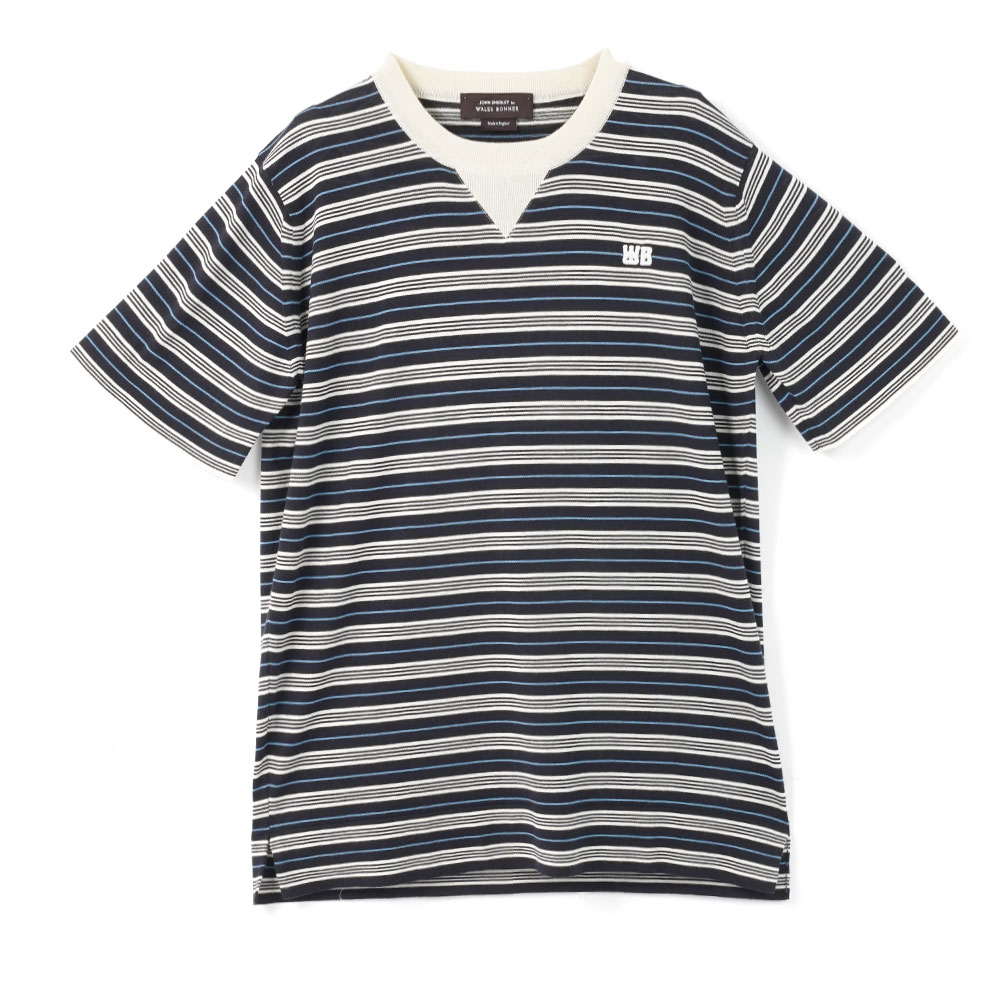 SONG TEE NAVY/IVORY/BLUE Produced in partnership with John Smedley