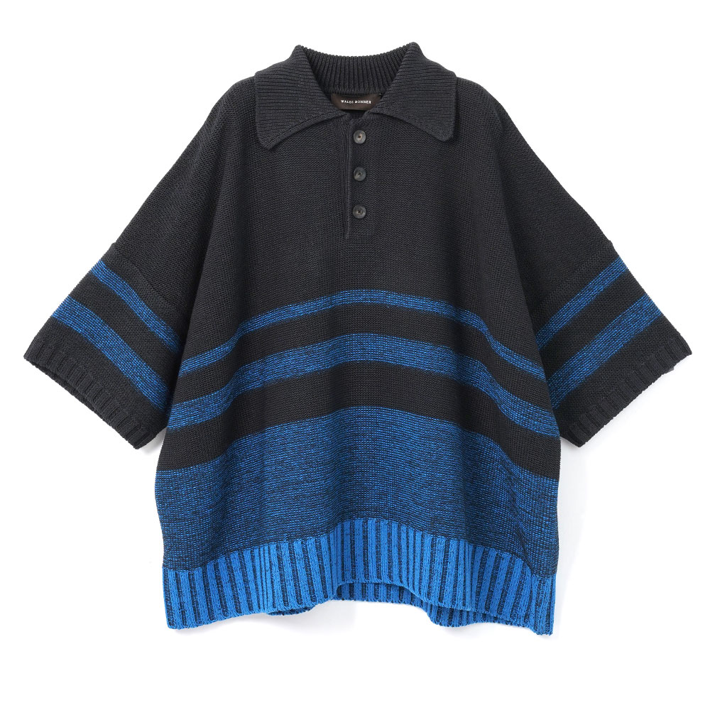 CALM KNIT TOP NAVY/BLUE