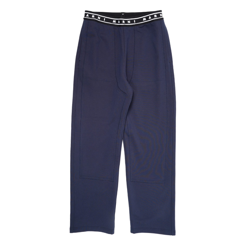 WAIST RIB TROUSERS NAVY _