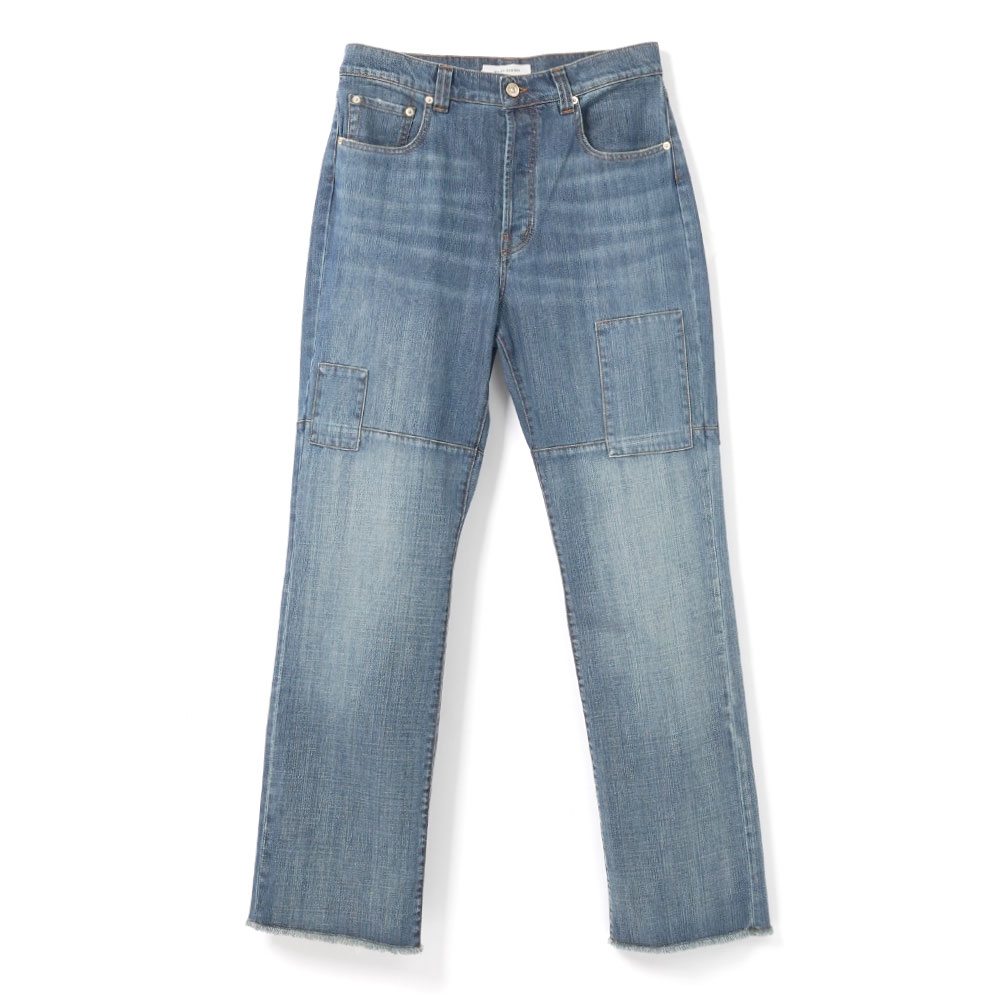 CHANCE DENIM PATCHED BLUE VINTAGE WASH
