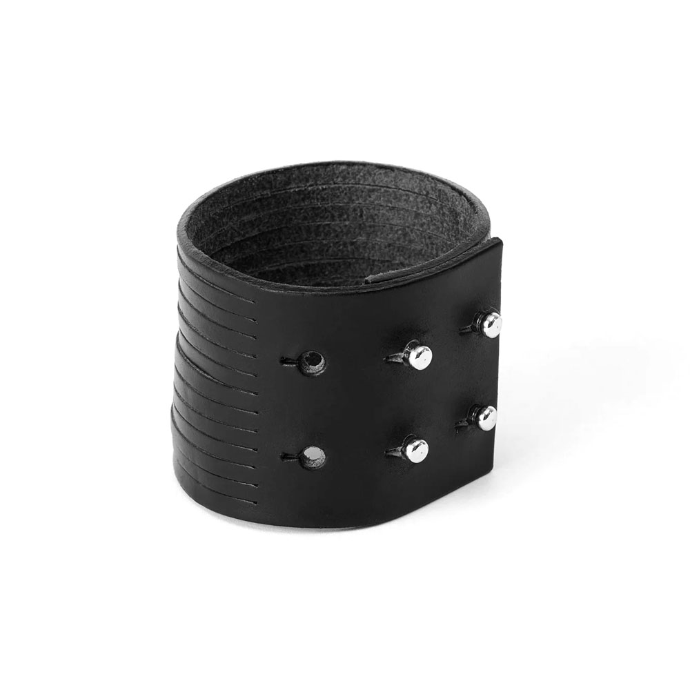 SLASH BRACELET BLACK CHROMEXCEL LEATHER