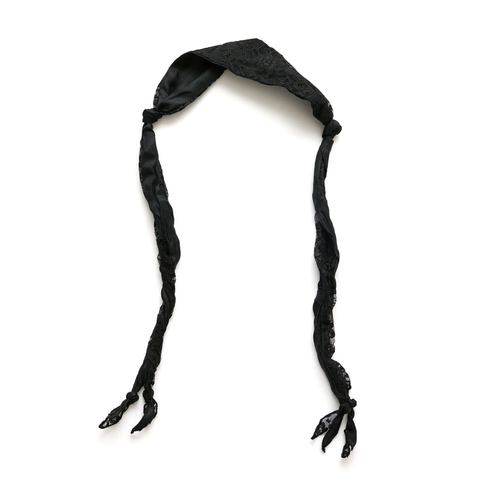 TWISTED TIE ONYX BLOOM FLEURA LACE