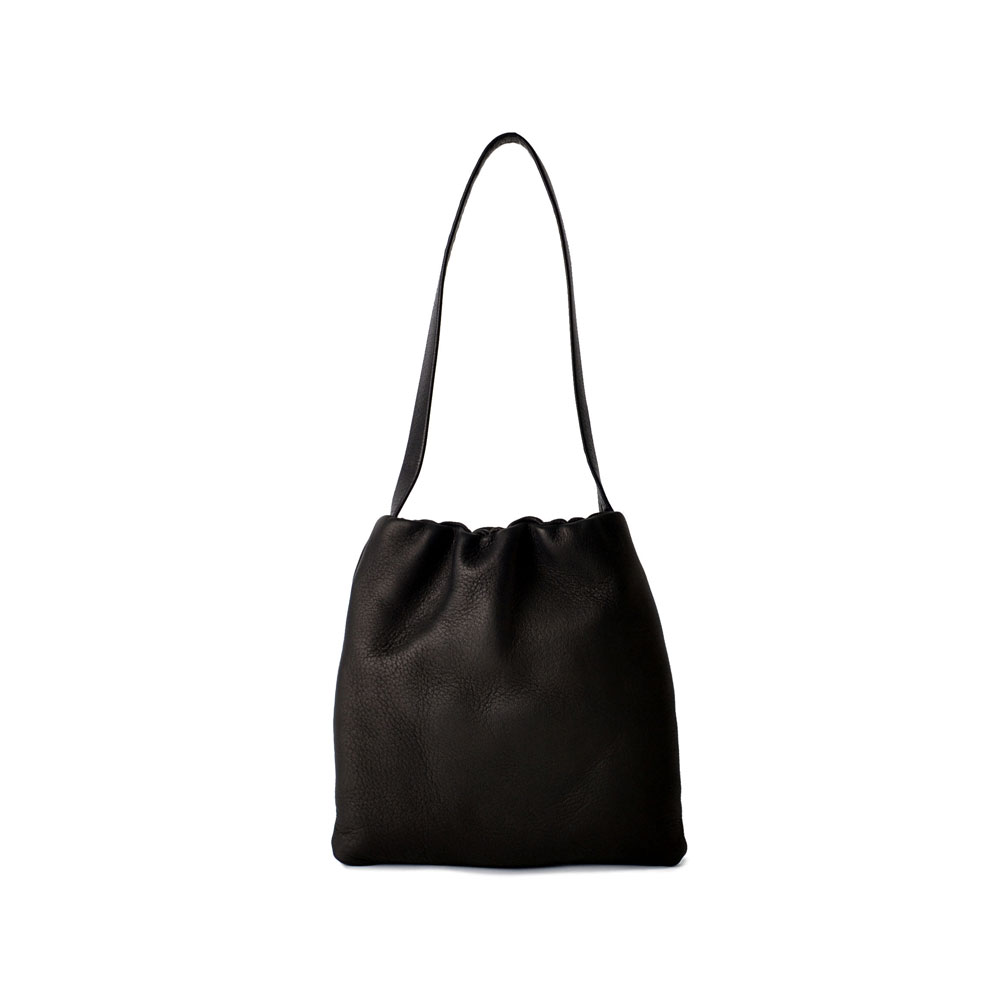 DEER LEATHER SHOULDER BLACK S - DA01