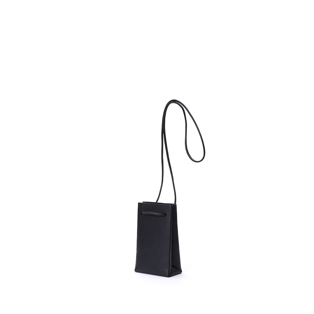 PG LEATHER SHOULDER TOTE XS - PG19