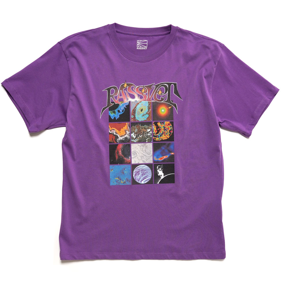MEN SPACE TSHIRT KNIT PURPLE