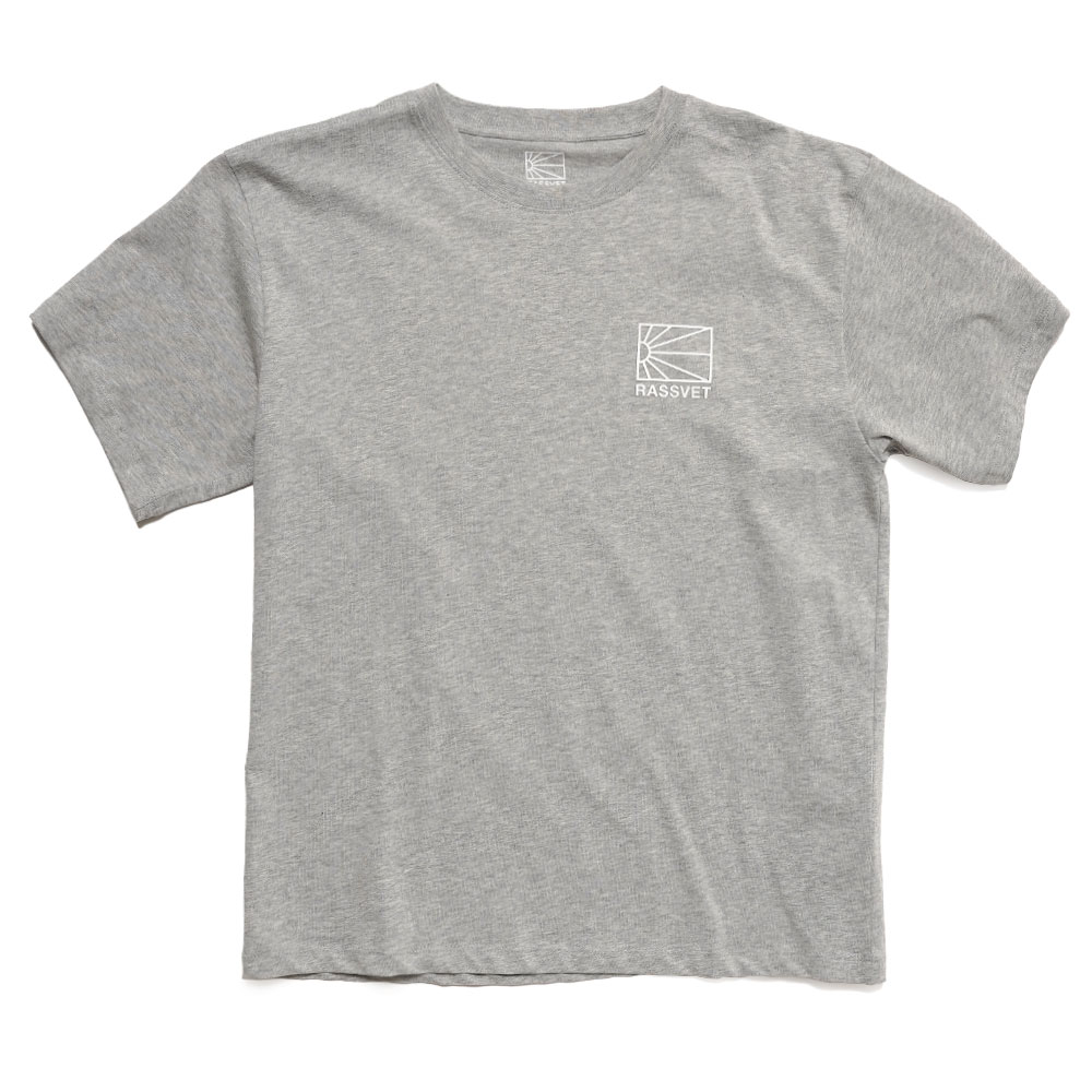 MEN LOGO TSHIRT KNIT GREY MELANGE