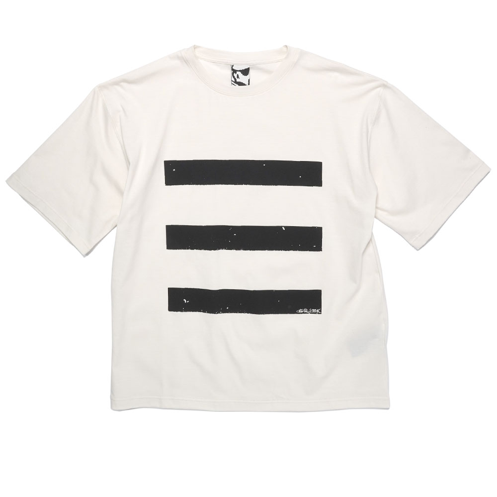 STRIPE SS T SHIRT BRIGHT WHITE