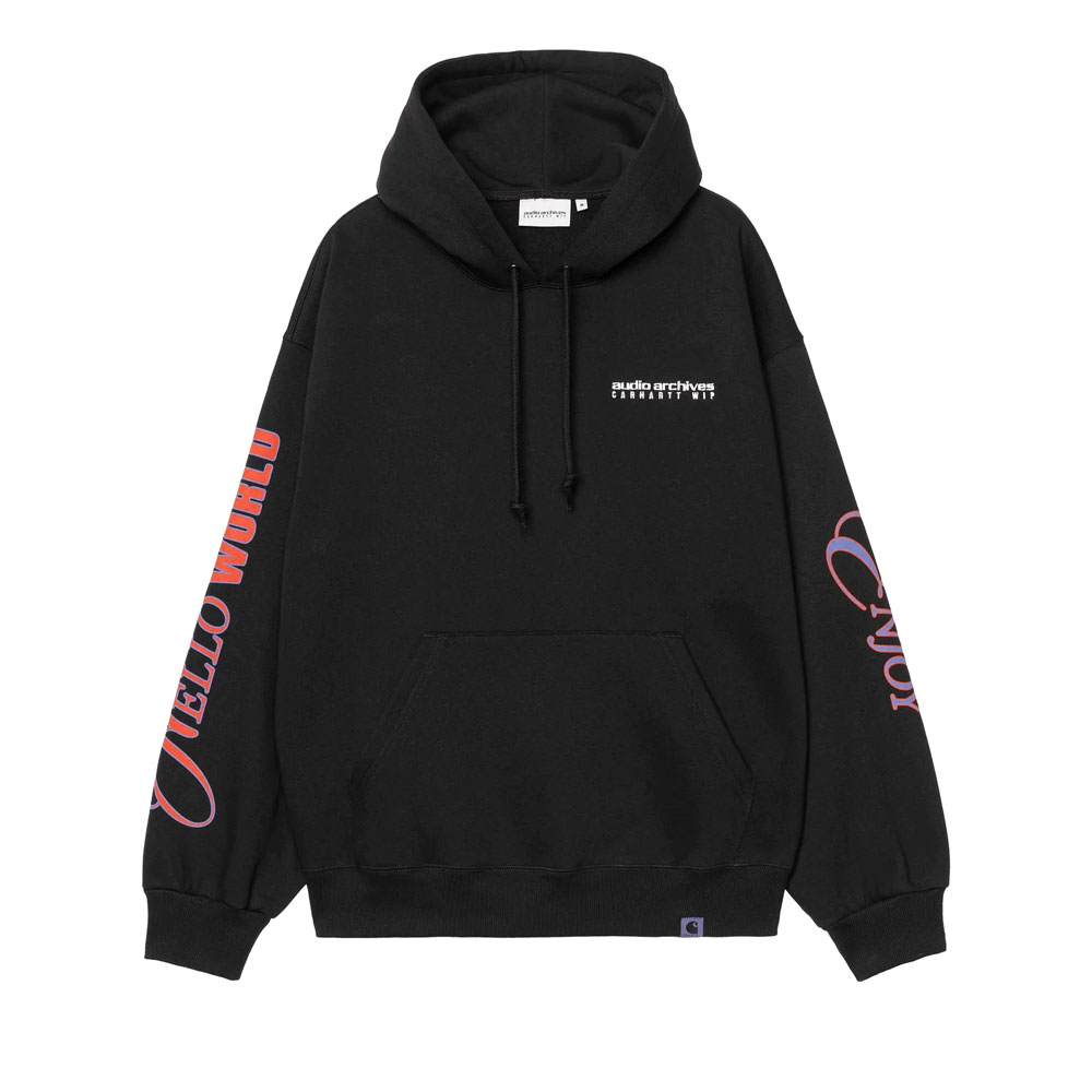 AUDIO ARCHIVES WIP HOODEDSWEAT BLACK