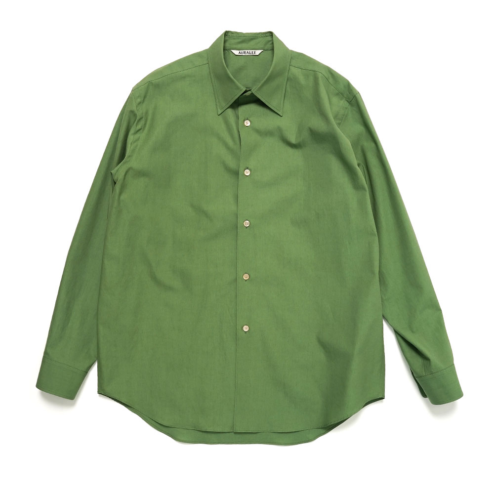 WASHED FINX TWILL SHIRT GREEN