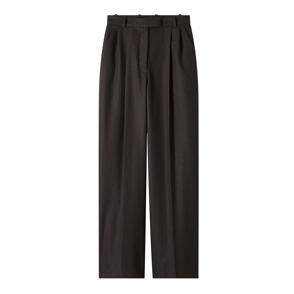 A.P.C×ANASTASIA VALESCA PANTS DARK CHESTNUT BROWN