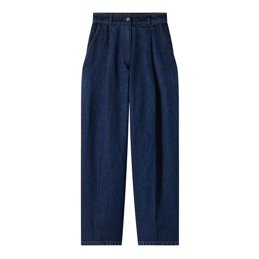 A.P.C×ANASTASIA VALESCA AZZURRA PANTS STONEWASH INDIGO