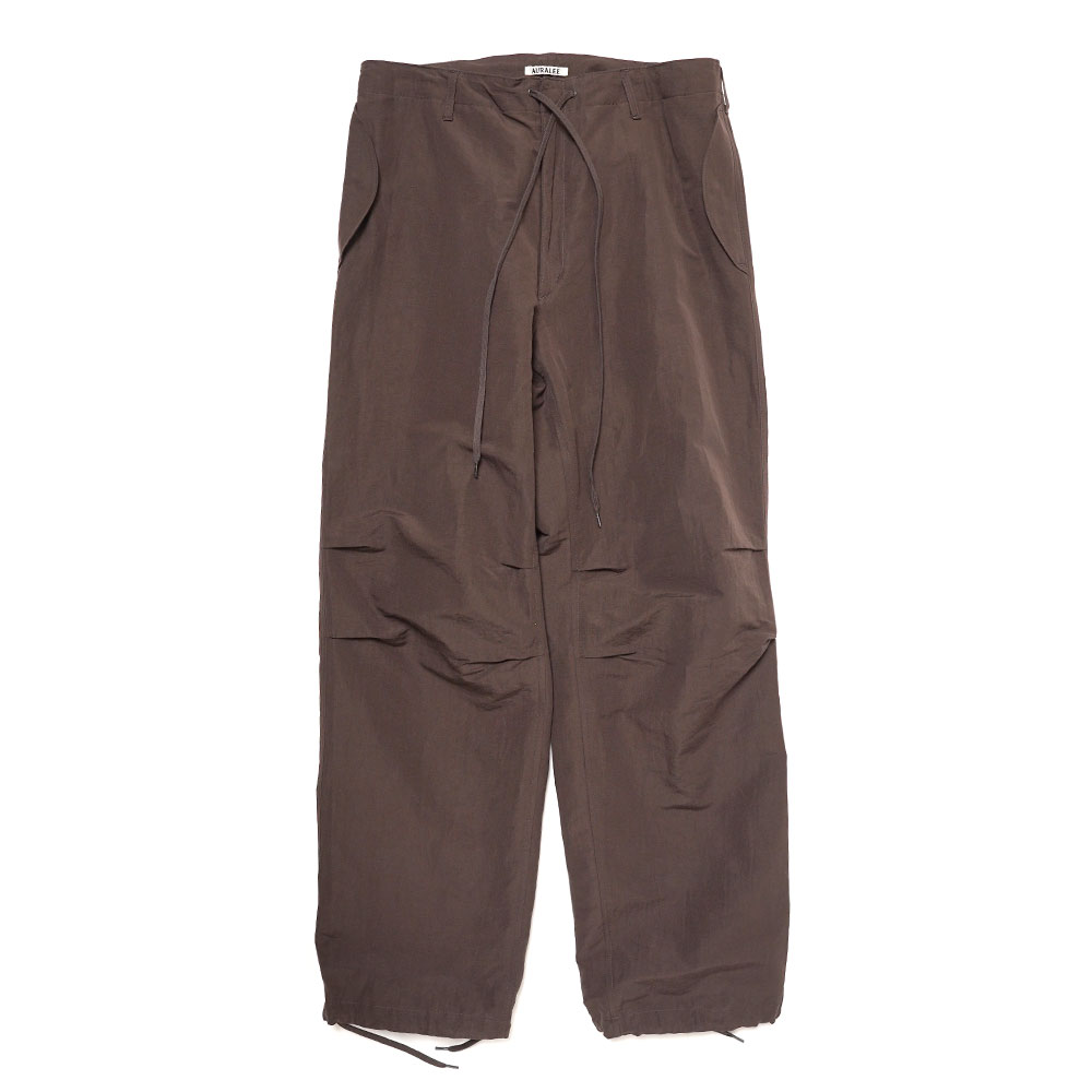 HIGH DENSITY FINX LINEN WEATHER FIELD PANTS DARK BROWN