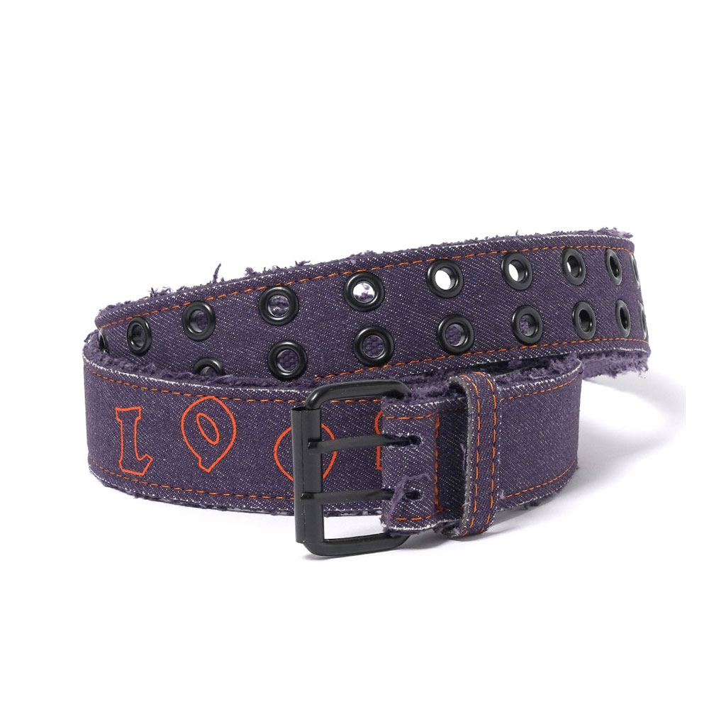 LOOSEY WEBBING BELT LOGO NAVY