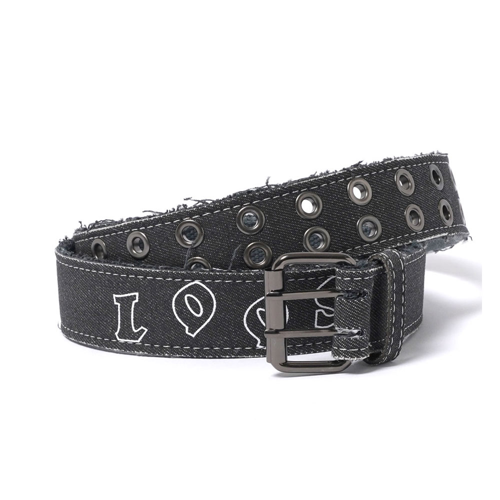 LOOSEY WEBBING BELT LOGO BLACK