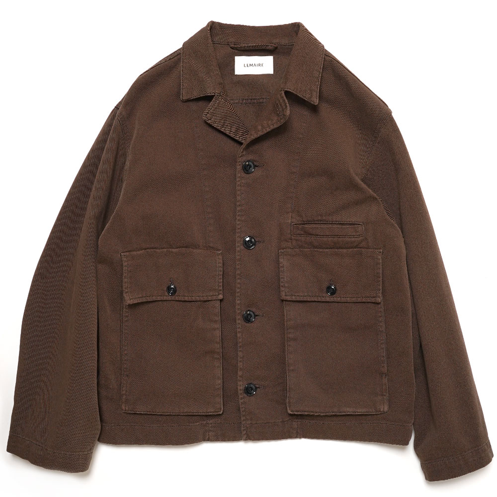 BOXY JACKET DARK BROWN