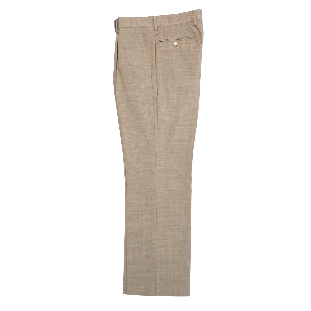 SUPER FINE TROPICAL WOOL SLACKS TOP LIGHT BROWN A25SP03WT