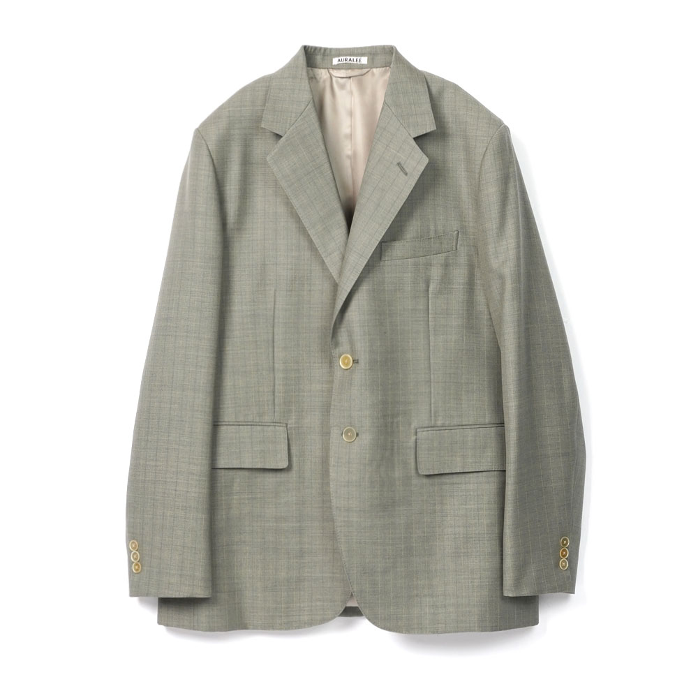 BLUEFACED WOOL JACKET A26SJ01BA KHAKI GRAY STRIPE