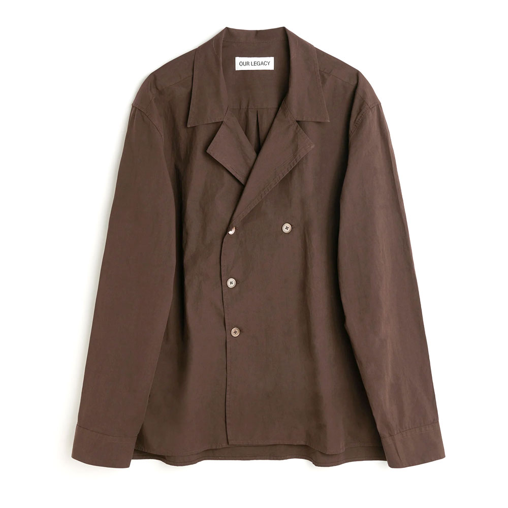 DUO SHIRT HEFTY BROWN COARSE POPLIN