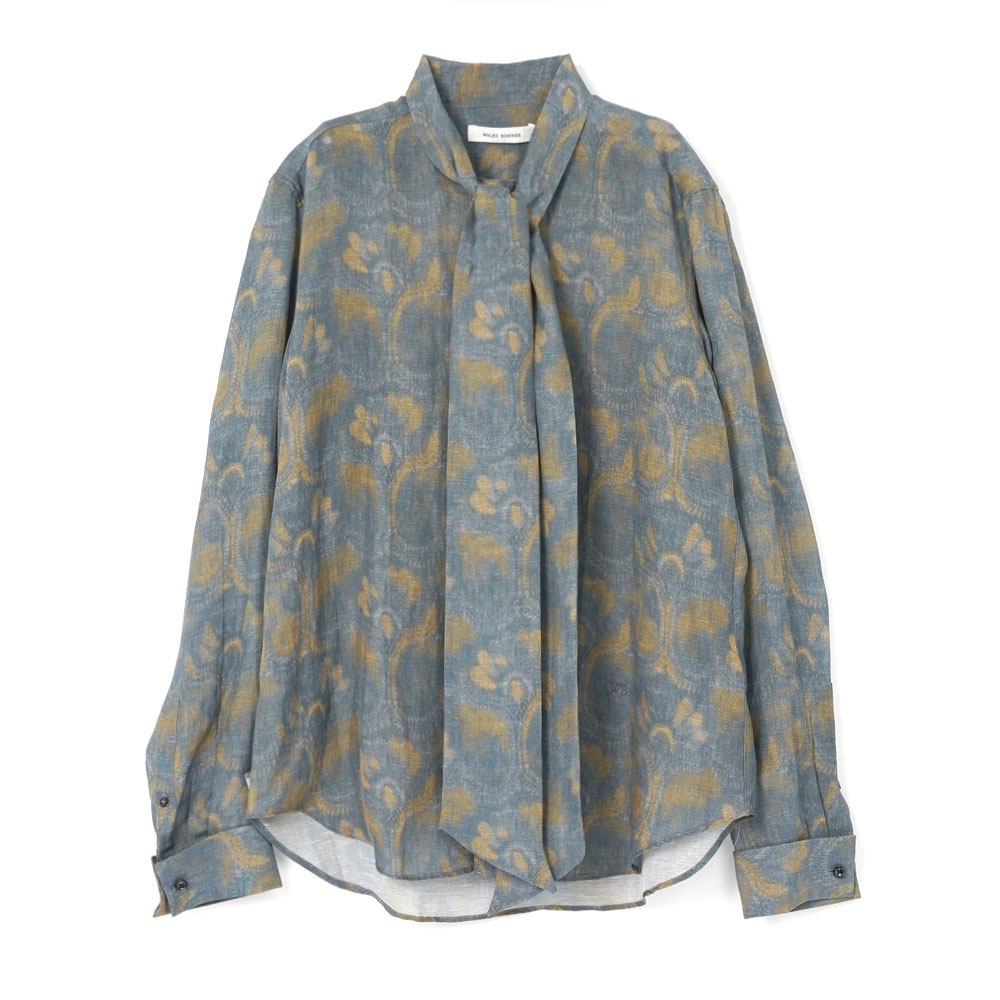 FLORA SHIRT INDIGO/OLIVE/LAVENDER