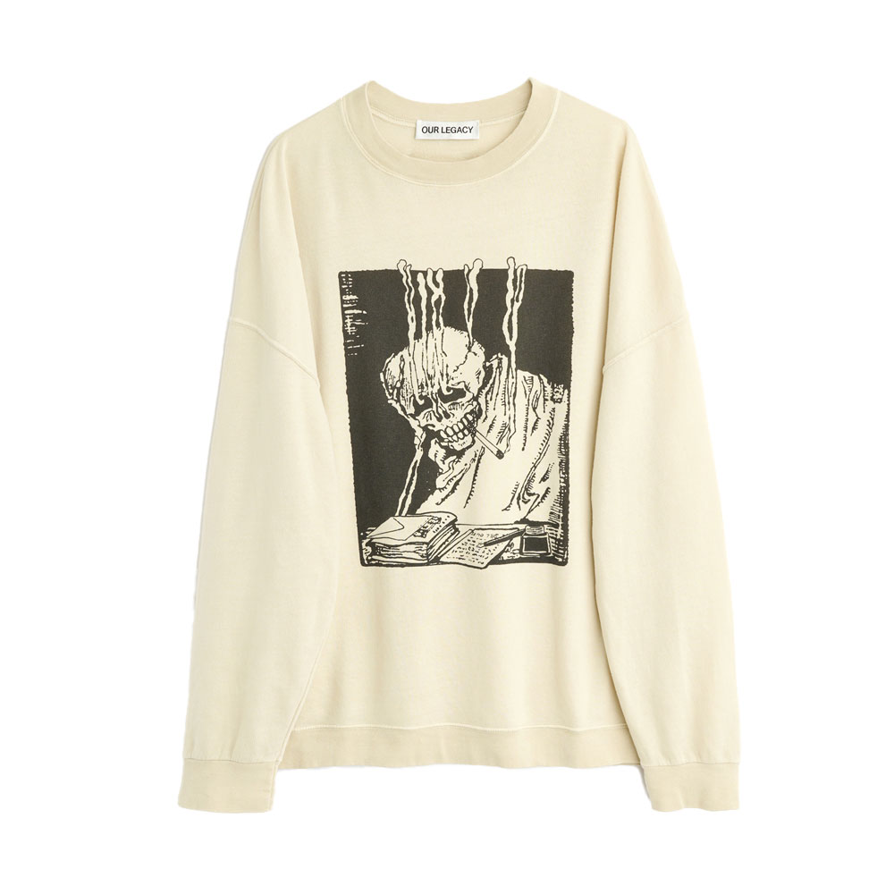 SLACK SWEATSHIRT ANGRY FAN MAIL PRINT