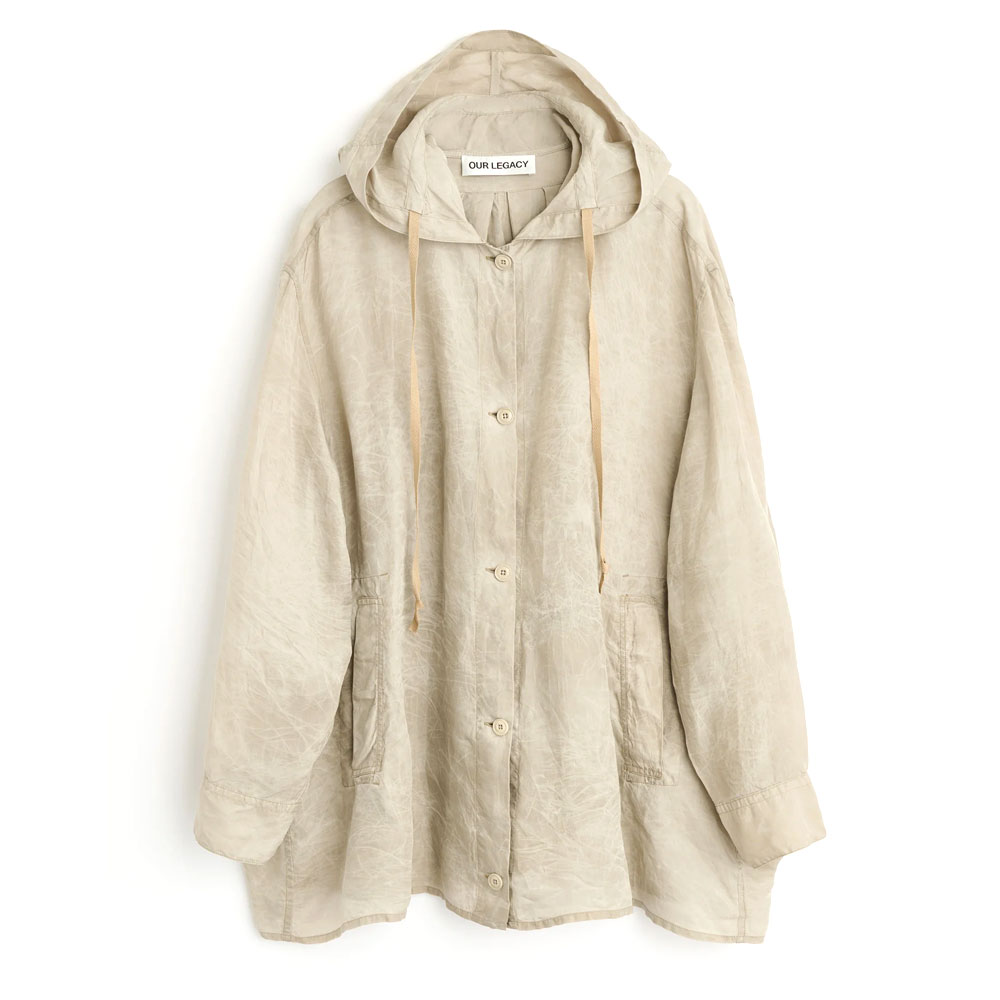 ROVER SHIRT GHOST GREY WAX DIPPED CUPRO