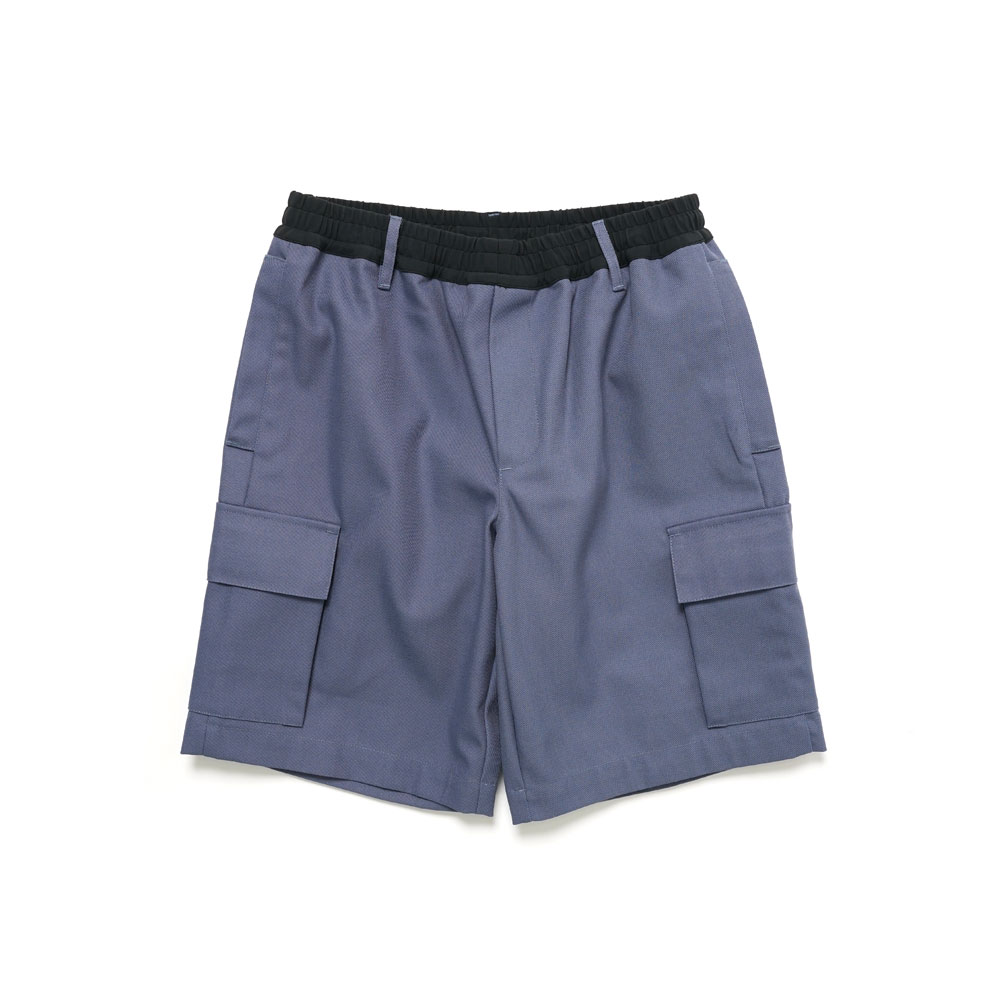 KLOPMAN UTILITY SHORT DUSTY BLUE